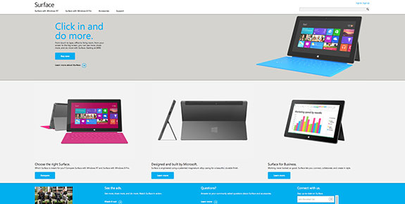 Surface Responsive Design Example